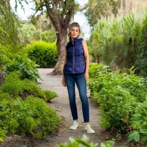 Women’s Puffer MICHAEL KORS Vest Athletic Sweatshirt Zip Front Sleeveless Jacket